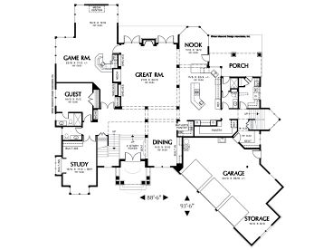 1st Floor Plan, 034H-0137