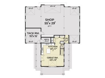 1st Floor Plan, 090H-0029