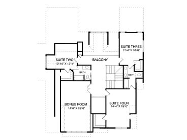 2nd Floor Plan, 029H-0111