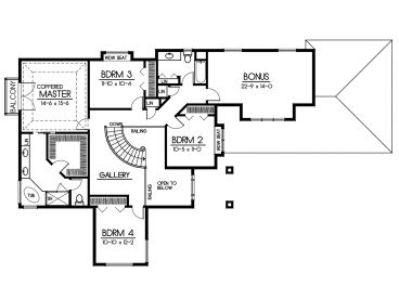 2nd Floor Plan, 026H-0063