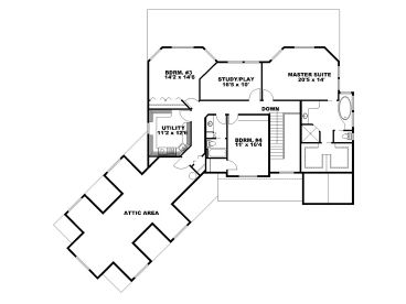 2nd Floor Plan, 012H-0157