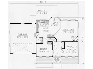 1st Floor Plan, 018H-0013