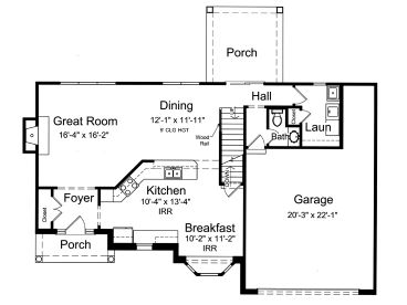 1st Floor Plan, 046H-0055