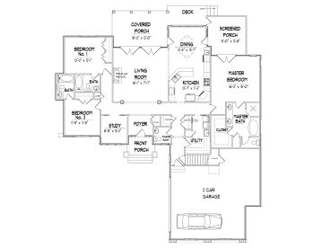 1st Floor Plan, 049H-0007
