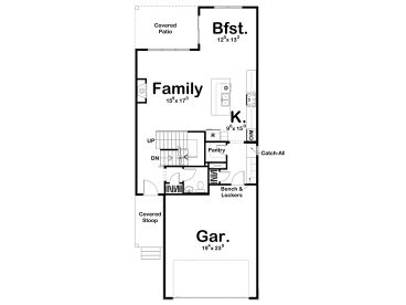 1st Floor Plan, 050H-0108