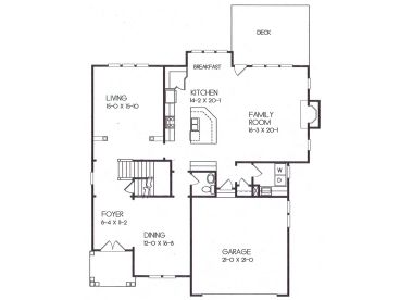 1st Floor Plan, 045H-0032