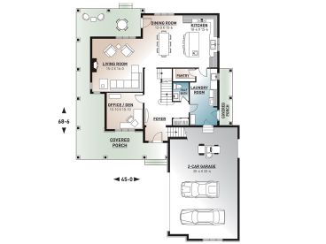1st Floor Plan, 027H-0094
