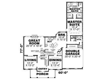 1st Floor Plan, 011H-0026