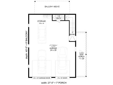 1st Floor Plan, 062G-0430