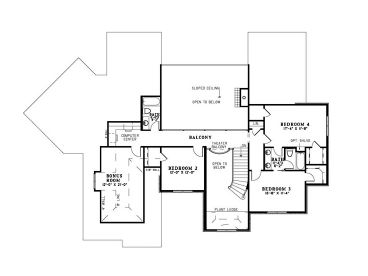 2nd Floor Plan, 025H-0217