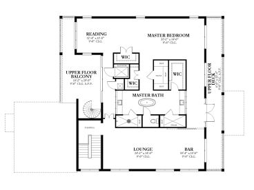2nd Floor Plan, 064H-0146