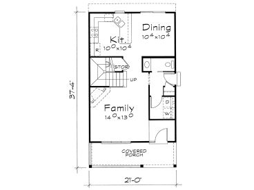 1st Floor Plan, 031H-0427