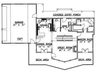 1st Floor Plan, 012H-0063