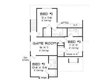 2nd Floor Plan, 059H-0235