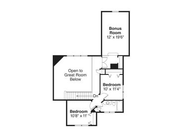 2nd Floor Plan, 051H-0250