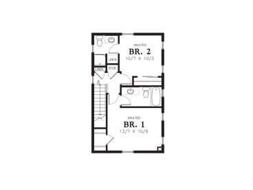 2nd Floor Plan, 034H-0383