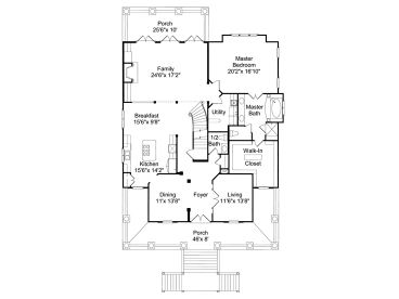 1st Floor Plan, 017H-0021
