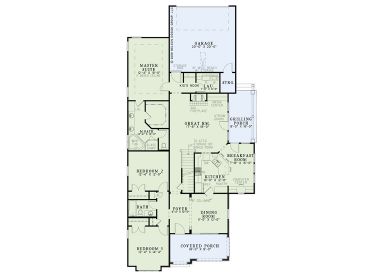 1st Floor Plan, 025H-0250