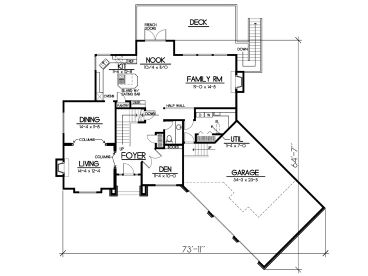 1st Floor Plan, 026H-0039