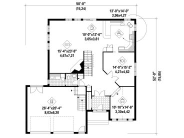 1st Floor Plan, 072H-0005