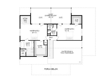 2nd Floor Plan, 062H-0393
