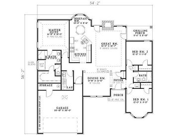 Floor Plan, 025H-0042