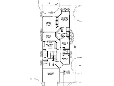1st Floor Plan, 036H-0079
