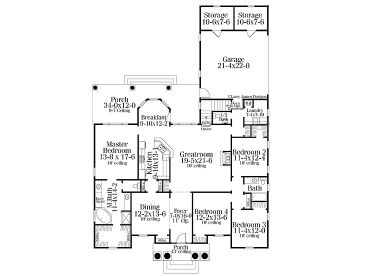 1st Floor Plan, 042H-0005