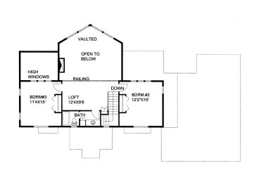 2nd Floor Plan, 012H-0191