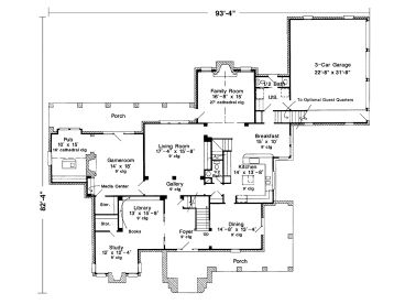 1st Floor Plan, 054H-0085