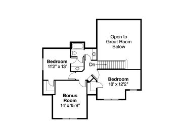 2nd Floor Plan, 051H-0131