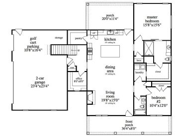 1st Floor Plan, 053H-0104