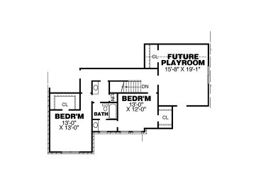 2nd Floor Plan, 011H-0033