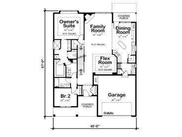 1st Floor Plan, 031H-0329