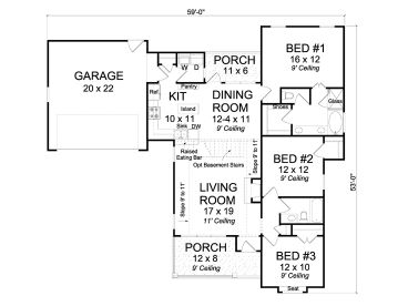 Floor Plan, 059H-0187