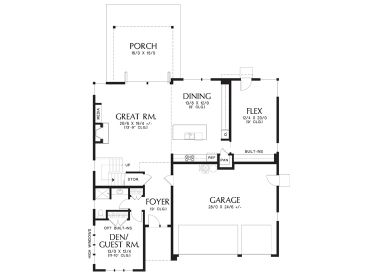 1st Floor Plan, 034H-0429