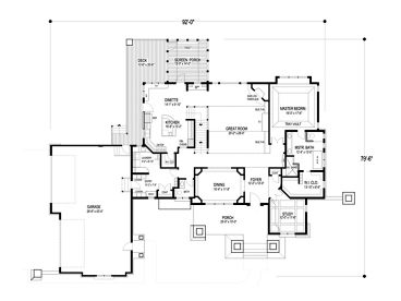 1st Floor Plan, 007H-0116