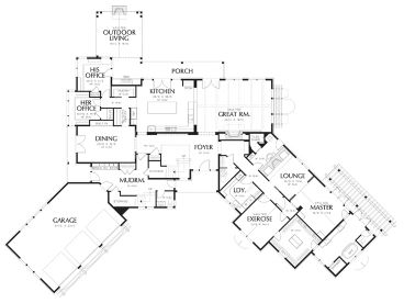 1st Floor Plan, 034H-0366