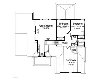 2nd Floor Plan, 046H-0170