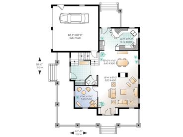 1st Floor Plan, 027H-0091