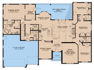 1st Floor Plan, 074H-0249
