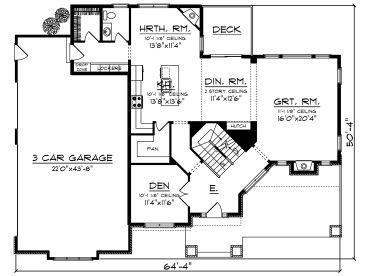 1st Floor Plan, 020H-0417