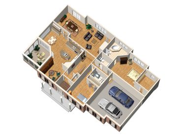 Floor Plan 3D, 072H-036