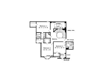 2nd Floor Plan, 054H-0086