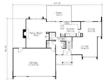 1st Floor Plan, 022H-0043