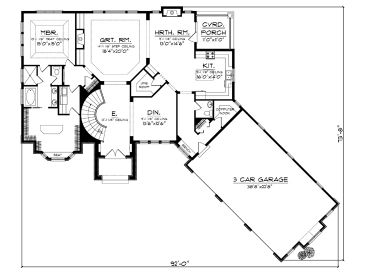 1st Floor Plan, 020H-0306