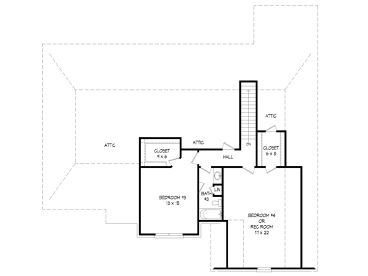 2nd Floor Plan, 062H-0010