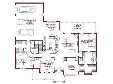 1st Floor Plan, 073H-0032