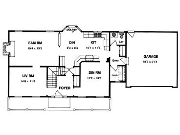 1st Floor Plan, 014H-0058
