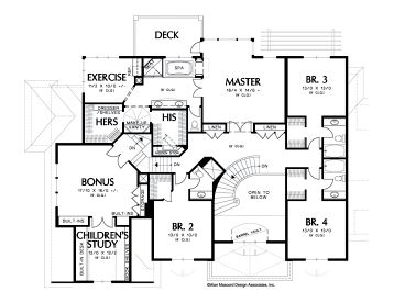2nd Floor Plan, 034H-0139